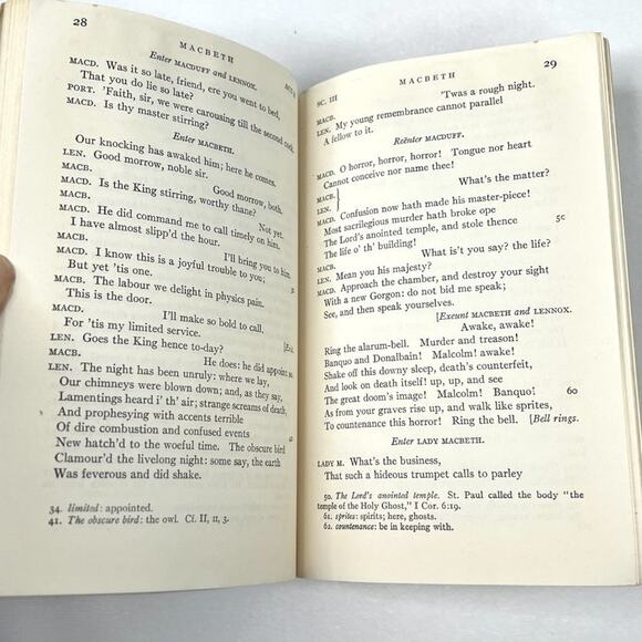 Vintage 1931 Riverside Literature Series Macbeth Play Book - Picture 5 of 8